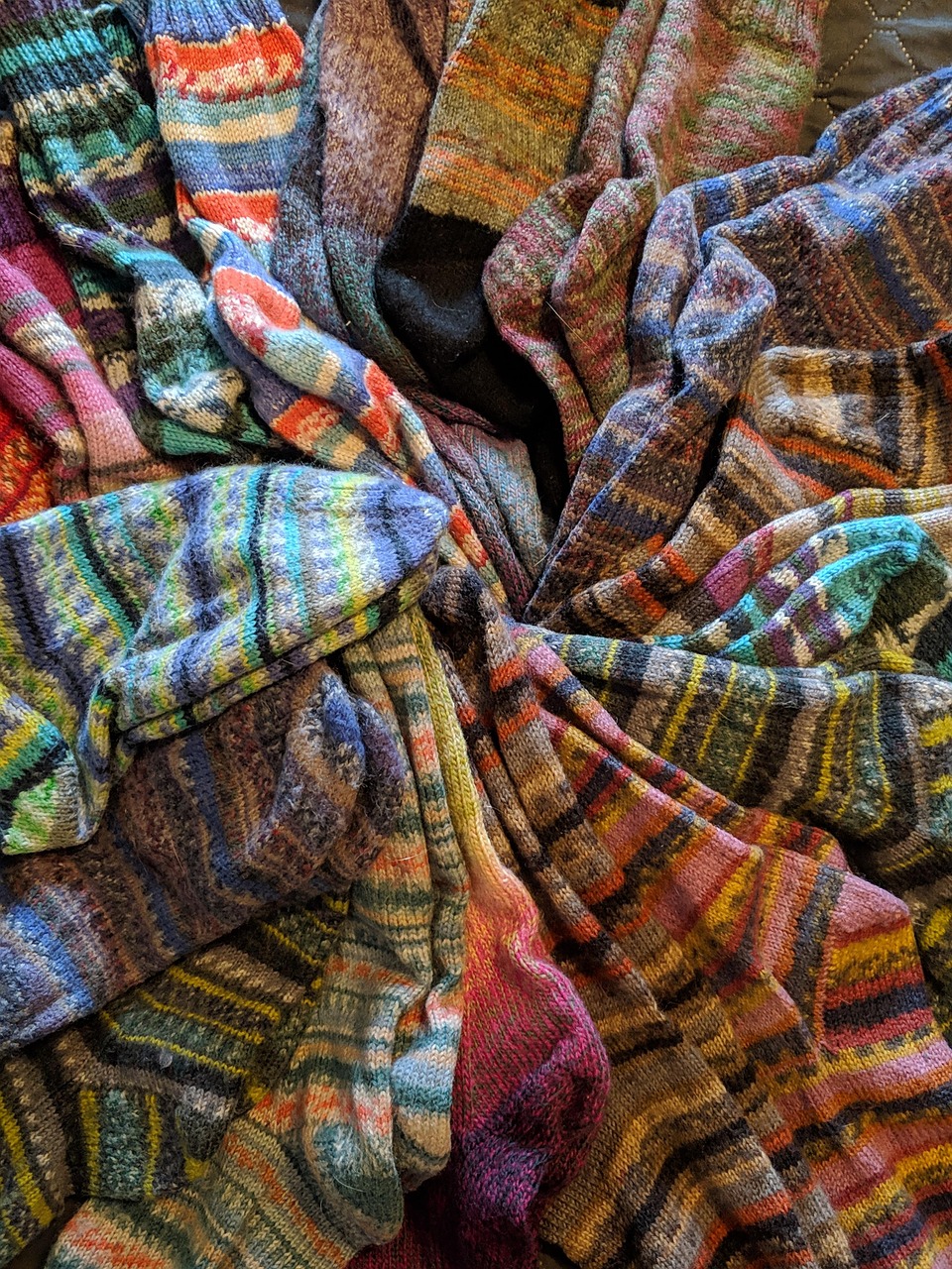 Bunte gewebte Stoffe